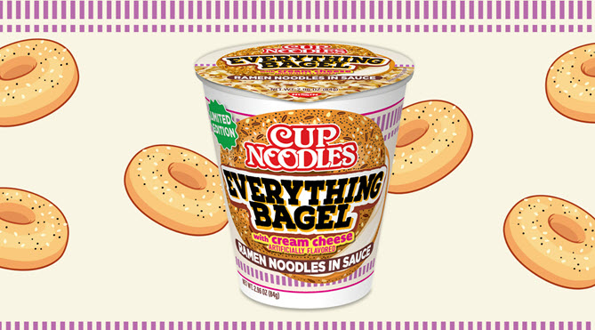 Cup Noodles Everything Bagel