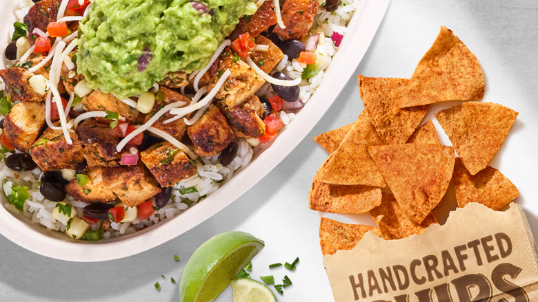 Chipotle Pollo Asado and new Chili Lime Chips